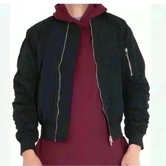 Lifted Anchors bird bomber jacket color black men’s size XL feels like suede - Picture 3 of 16